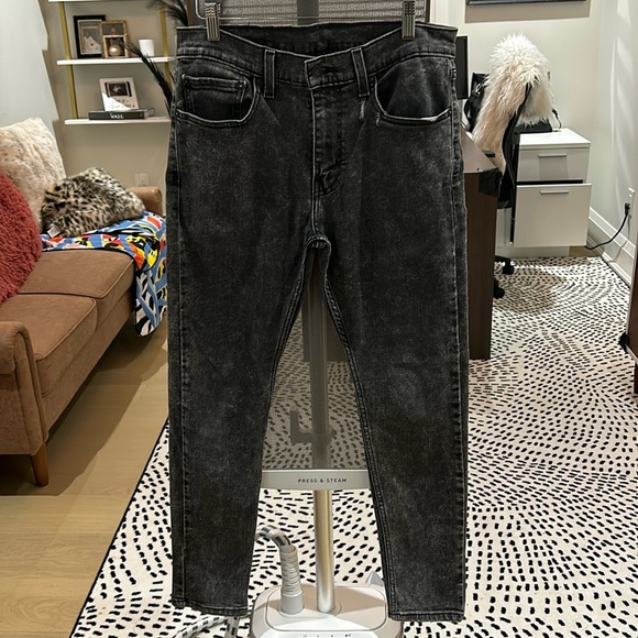 RARE***Levi’s 512 mens 31x30 black acid wash denim jeans ***RARE - Picture 1 of 4